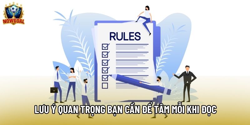 Lưu ý quan trọng bạn cần để tâm mỗi khi đọc